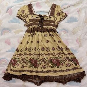 Axes Femme | Yellow floral dress